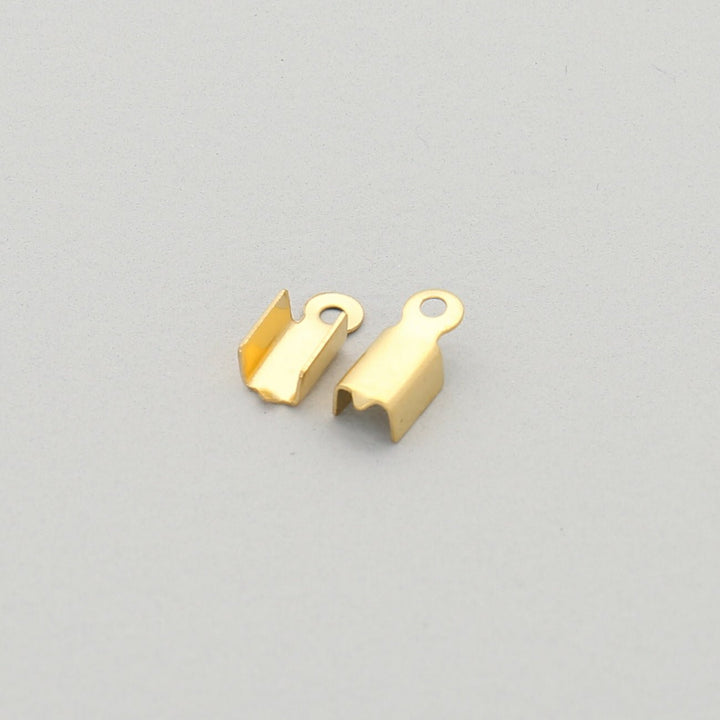 Klemmen für Kordel – Farbe Gold – 10 x 4 mm - PerlineBeads