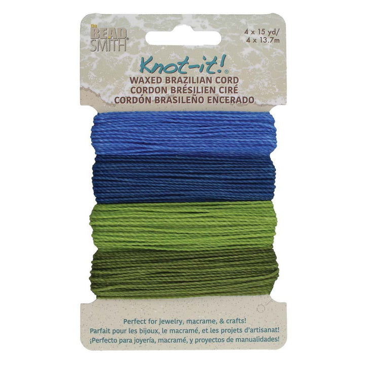 Knot-it! Gewachste brasilianische Kordel - Hang Loose - PerlineBeads