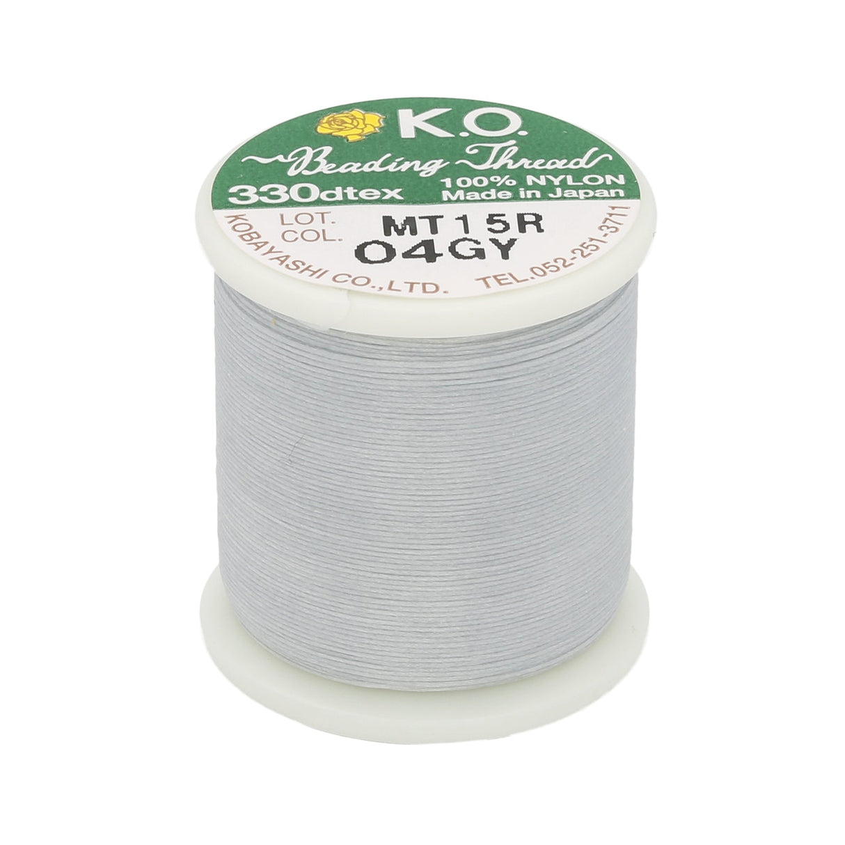 K.O. Perlengarn 330dtex - Grau - PerlineBeads