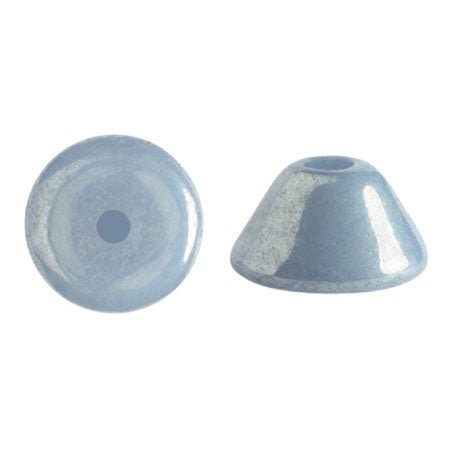 Konos® par Puca® - Opaque Blue Ceramic Look - PerlineBeads