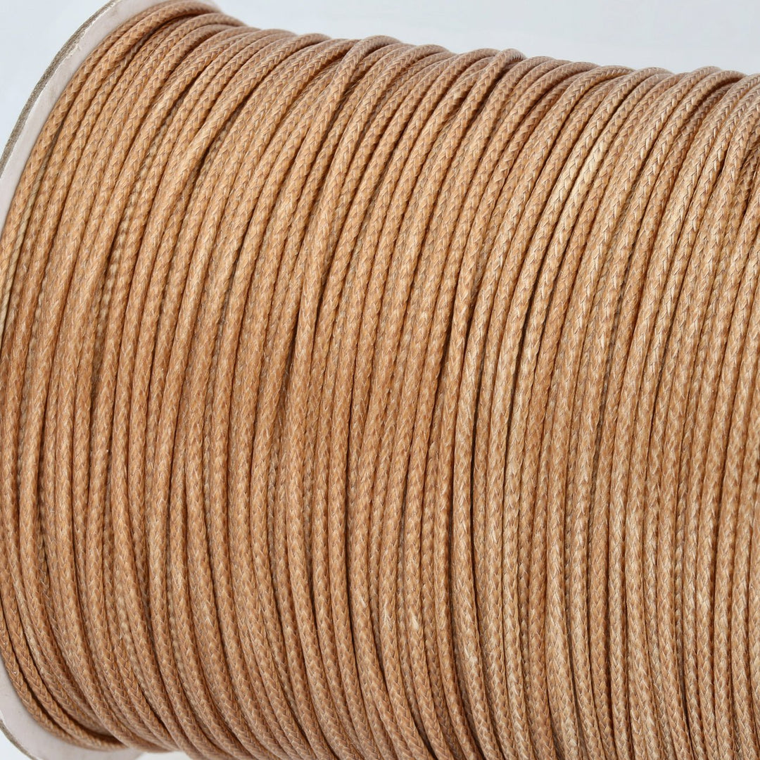 Kordel aus gewachstem Polyester 1,5 mm - Goldenrod - PerlineBeads