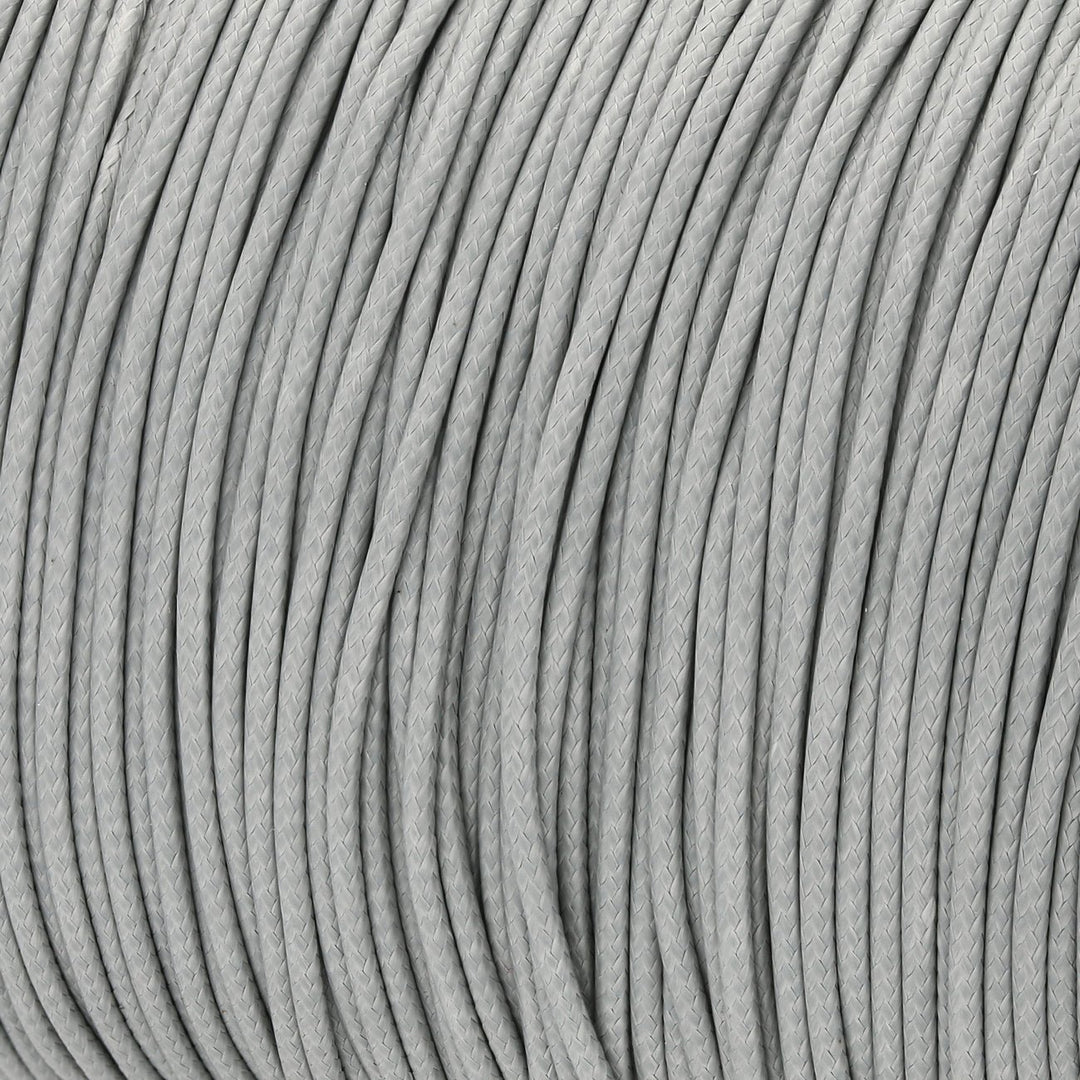 Kordel aus gewachstem Polyester 1,5 mm - Grau - PerlineBeads