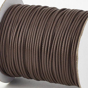 Kordel aus gewachstem Polyester 3 mm - Braun - PerlineBeads