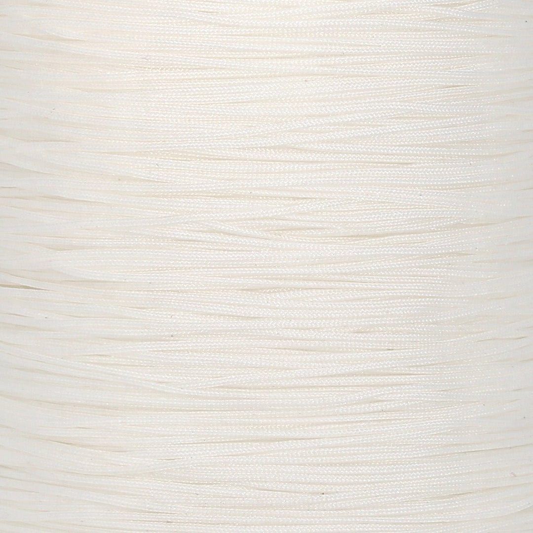 Kordel aus Nylon 0.5 mm - Weiss - PerlineBeads