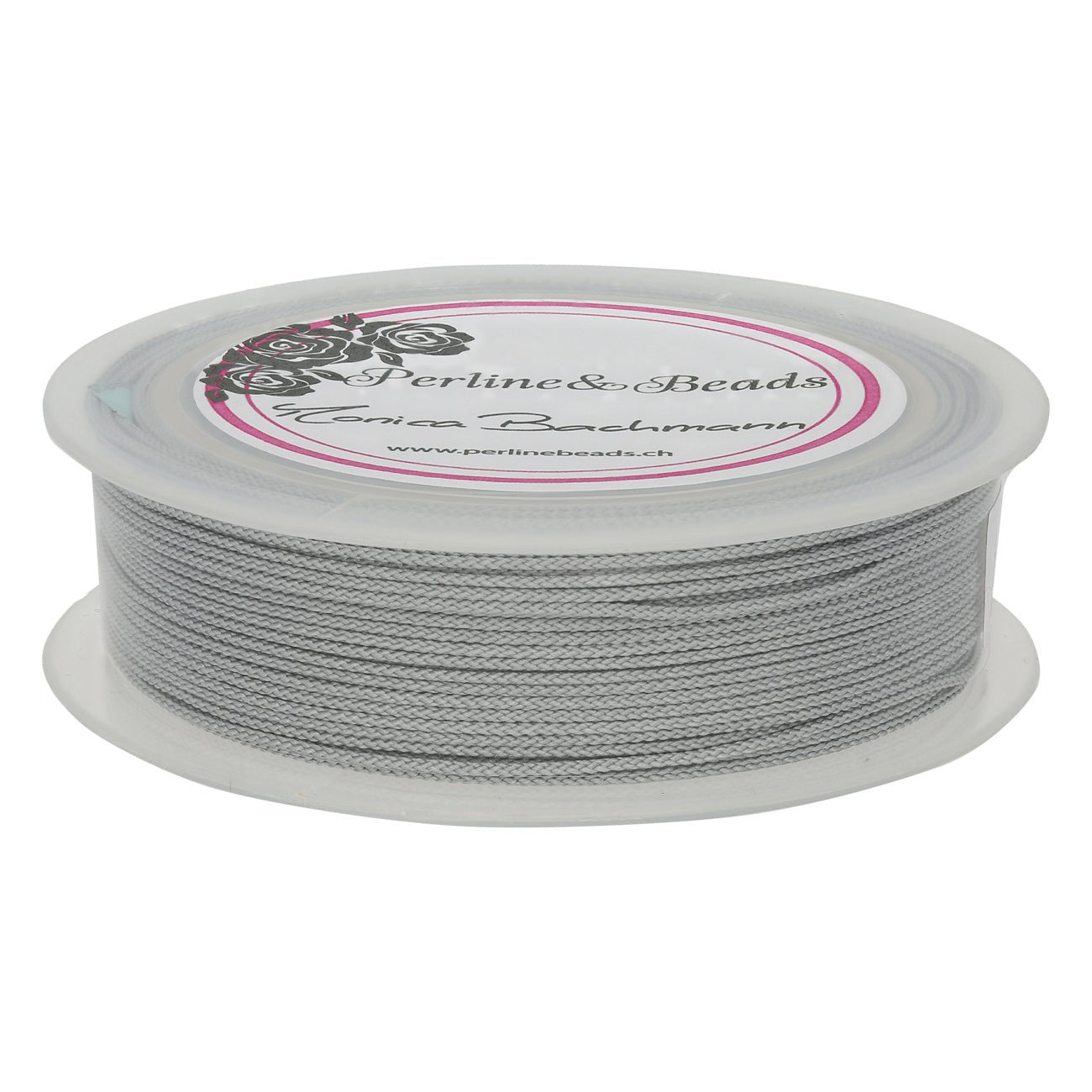 Kordel aus Nylon 1 mm - Silberfarbe - PerlineBeads