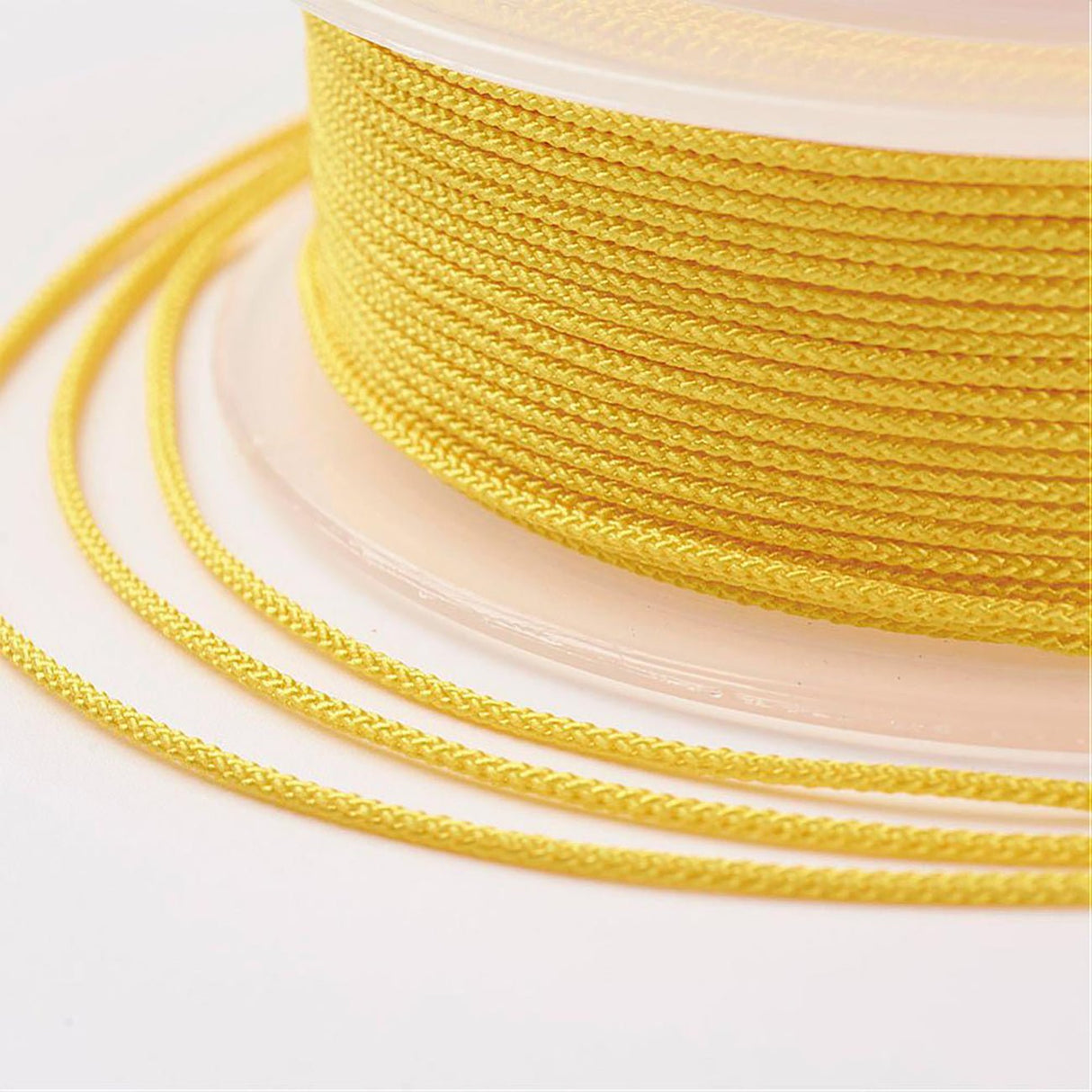 Kordel aus Nylon 1 mm - Yellow - PerlineBeads