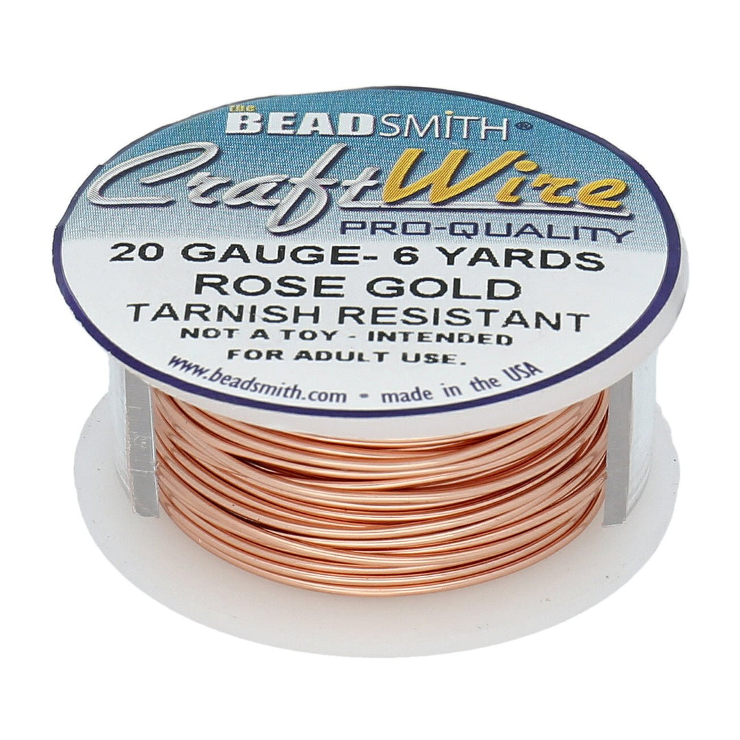 Kupferdraht: Craft Wire – 20 Gauge – Rose Gold Tarnish Resistant - PerlineBeads
