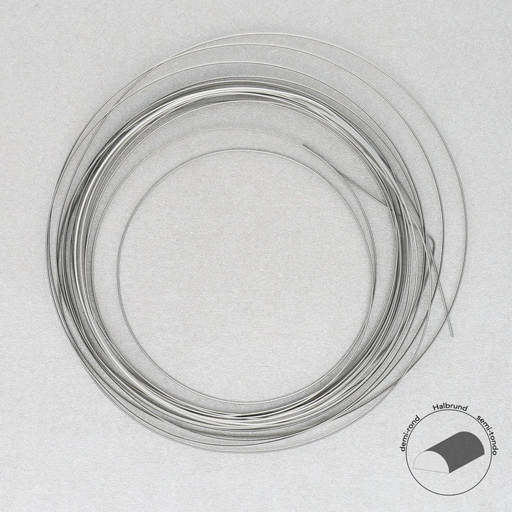 Kupferdraht Halbrund: Wire Elements™ – 21 Gauge – Titanium Tarnish Resistant - PerlineBeads