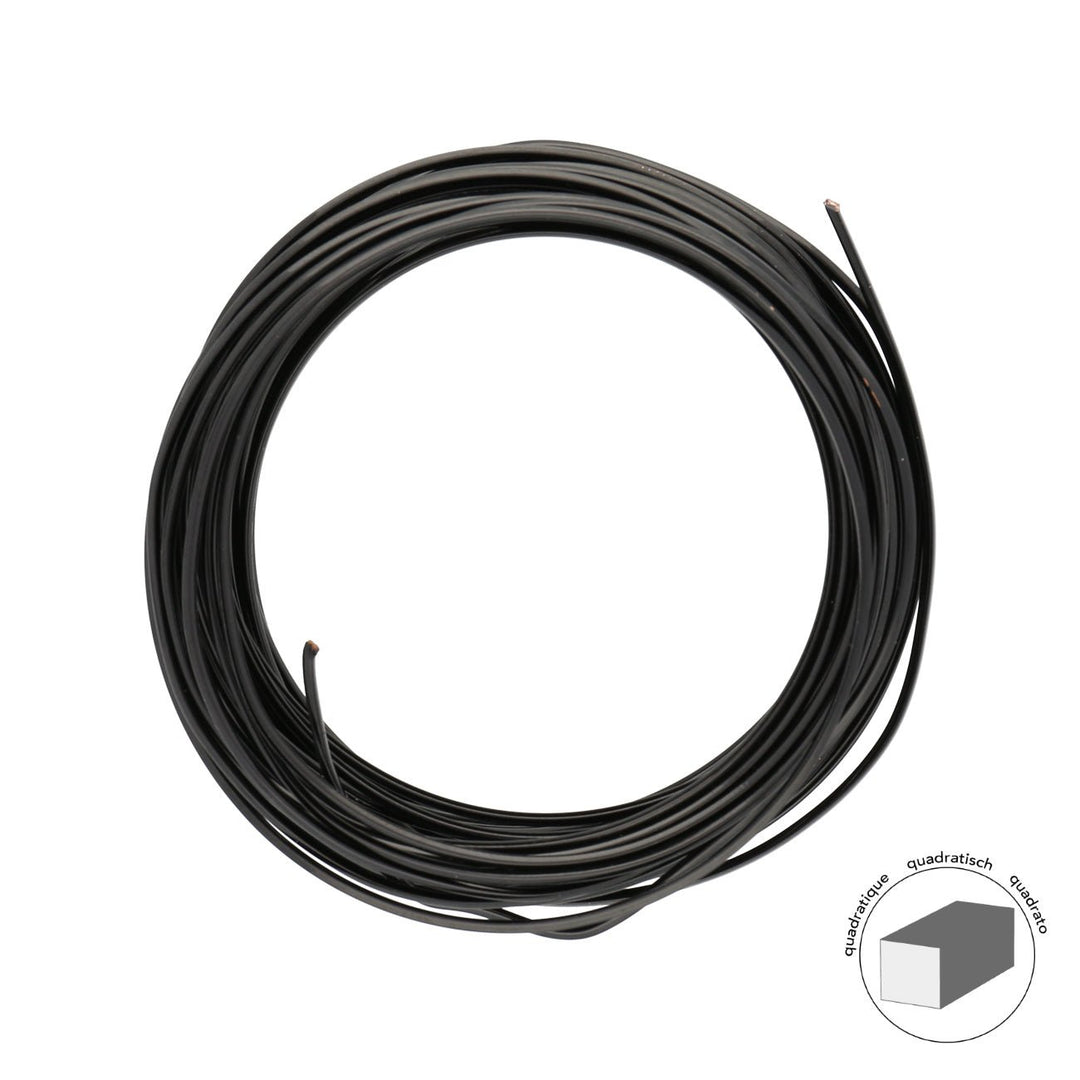 Kupferdraht Quadratisch: Wire Elements™ – 18 Gauge – Black Tarnish Resistant - PerlineBeads