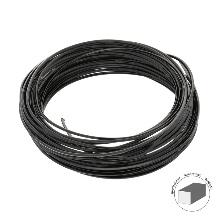 Kupferdraht Quadratisch: Wire Elements™ – 18 Gauge – Black Tarnish Resistant - PerlineBeads