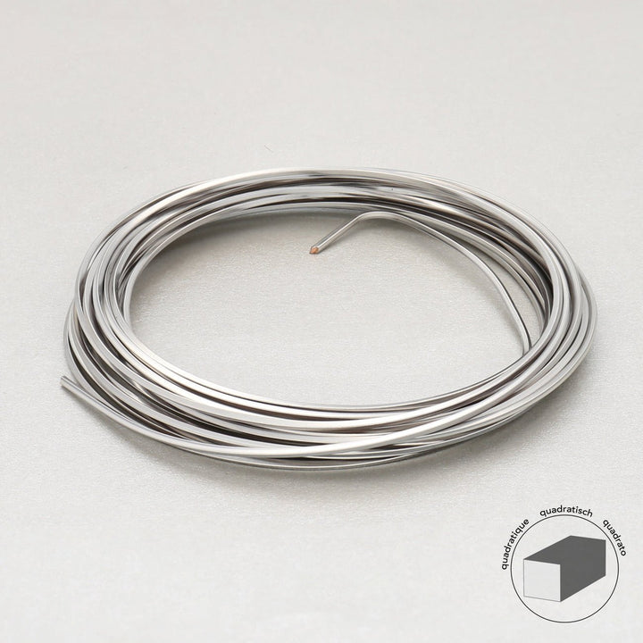 Kupferdraht Quadratisch: Wire Elements™ – 18 Gauge – Titanium Tarnish Resistant - PerlineBeads
