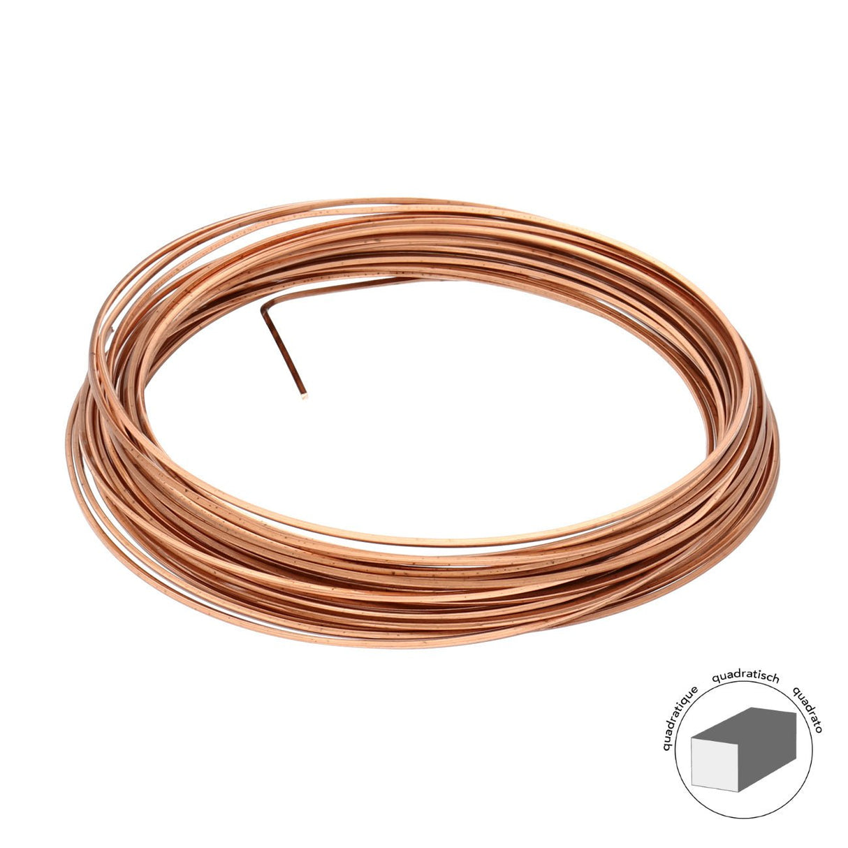 Kupferdraht Quadratisch: Wire Elements™ – 21 Gauge – Antique Copper Tarnish Resistant - PerlineBeads