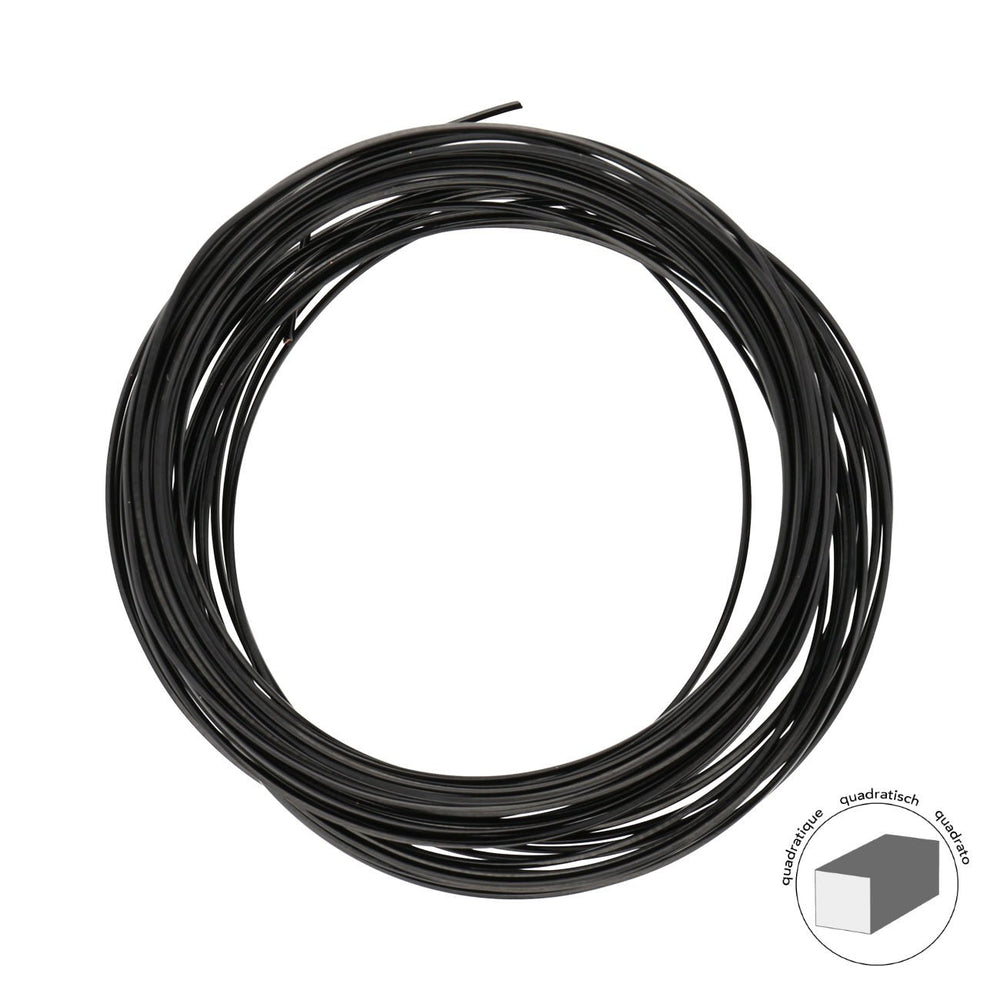 Kupferdraht Quadratisch: Wire Elements™ – 21 Gauge – Black Tarnish Resistant - PerlineBeads