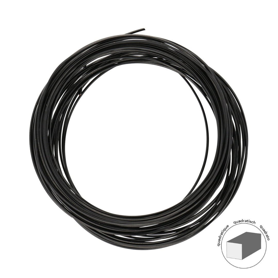 Kupferdraht Quadratisch: Wire Elements™ – 21 Gauge – Black Tarnish Resistant - PerlineBeads