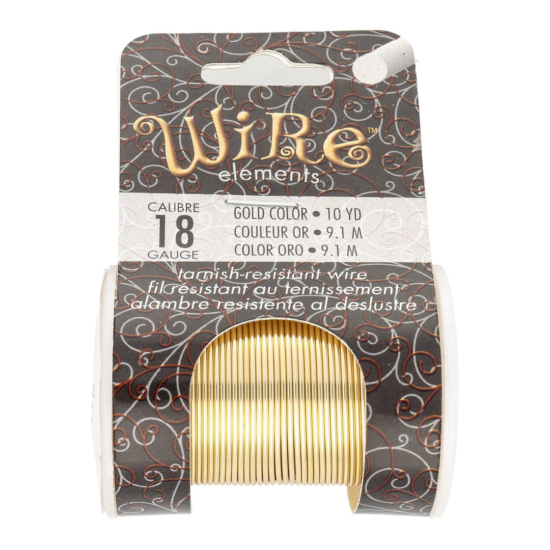 Kupferdraht: Wire Elements™ – 18 Gauge – Gold Tarnish Resistant - PerlineBeads
