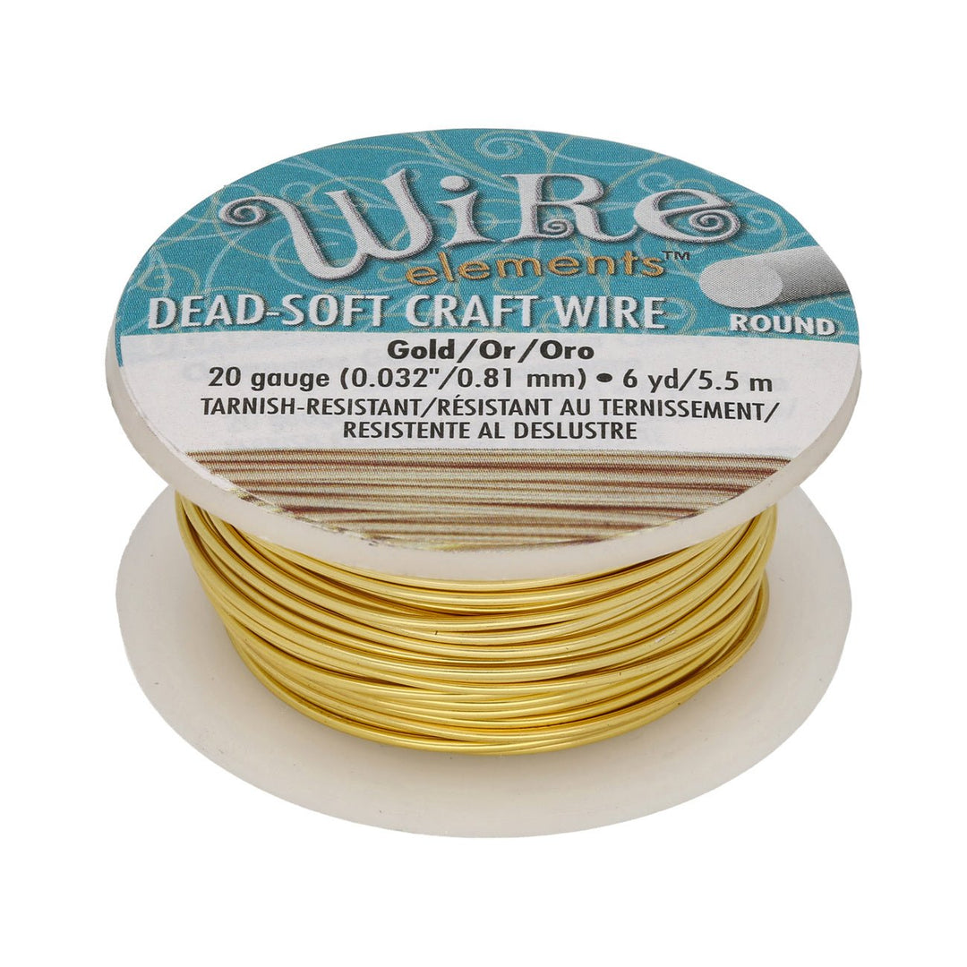 Kupferdraht: Wire Elements™ – 20 Gauge – Gold Tarnish Resistant