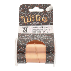 Kupferdraht: Wire Elements™ – 24 Gauge – Copper Tarnish Resistant - PerlineBeads
