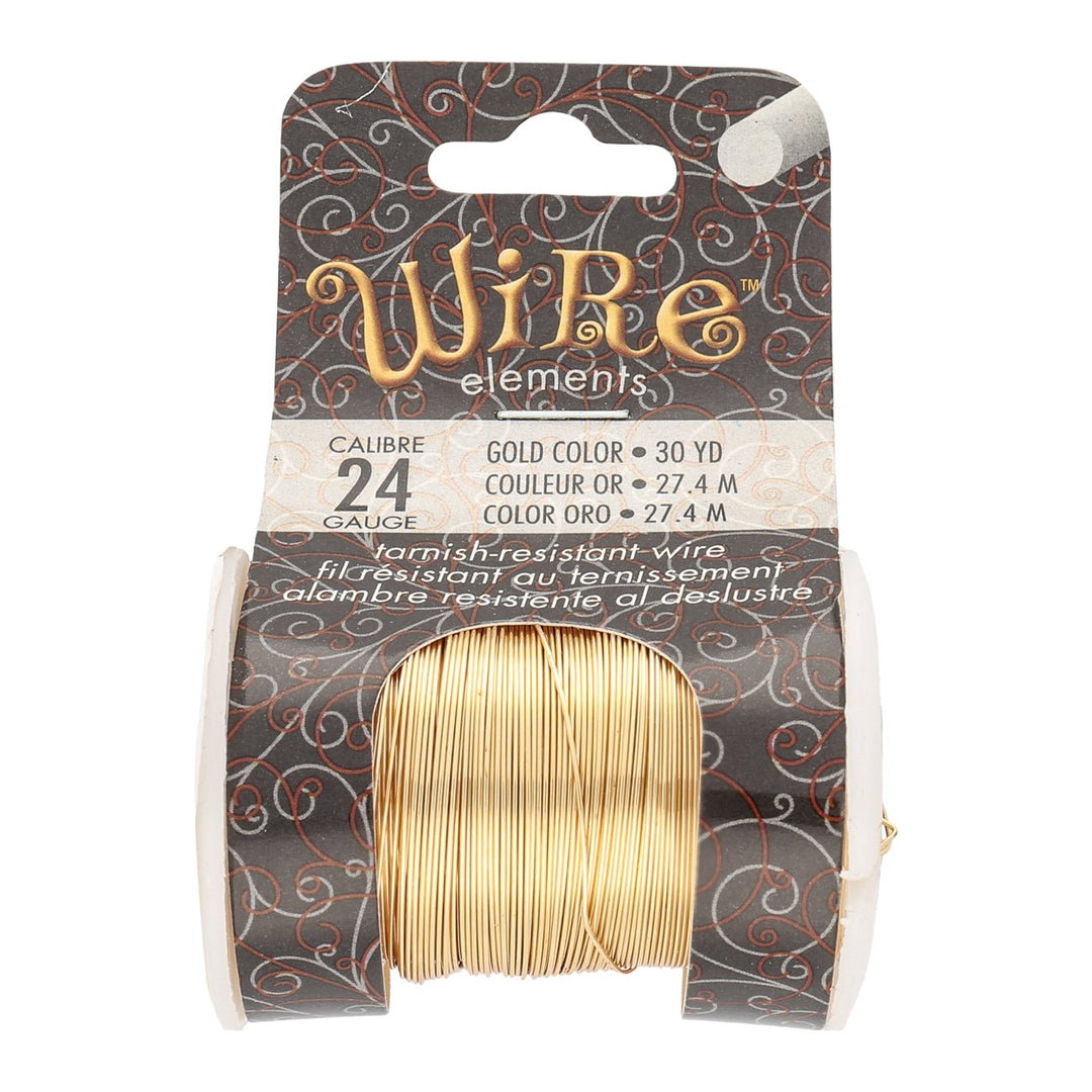 Kupferdraht: Wire Elements™ – 24 Gauge – Gold Tarnish Resistant - PerlineBeads