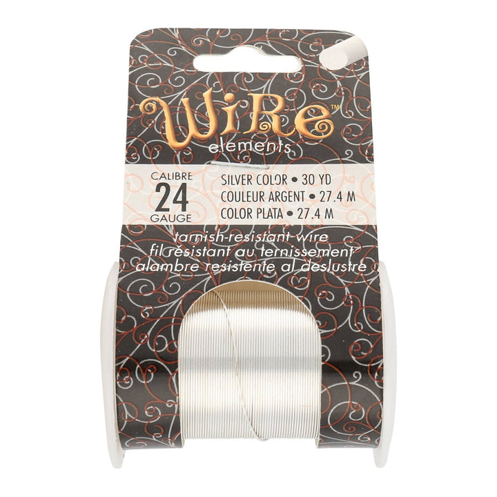 Kupferdraht: Wire Elements™ – 24 Gauge – Silver Tarnish Resistant - PerlineBeads