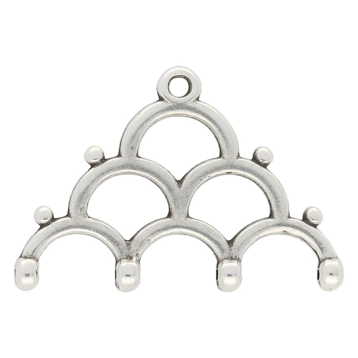 Lakos IV - 8/0 Bead Ending - Antique Silver Plate - PerlineBeads