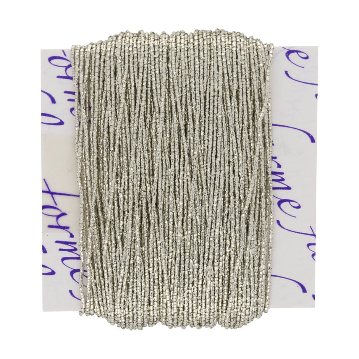 Lamé elastisches Schmuckgarn - Platin - PerlineBeads