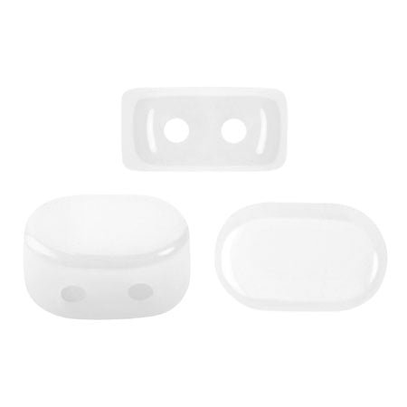 Lipsi® par Puca® - Opaque White Ceramic Look - PerlineBeads