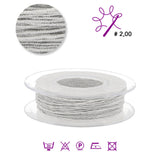 Lumos Schmuckgarn - Weiss / Silber - PerlineBeads