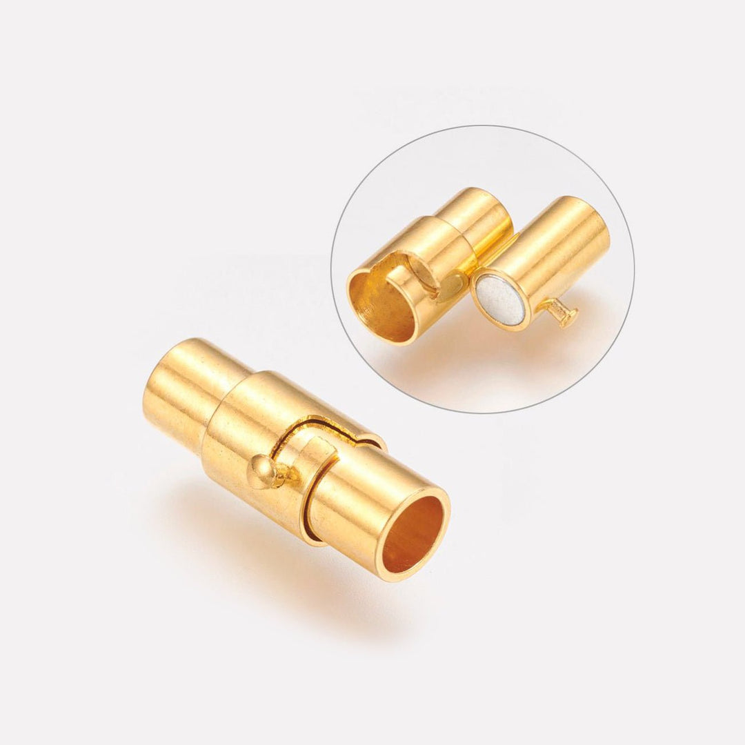 Magnetischer Schraubverschluss – Farbe Gold - PerlineBeads