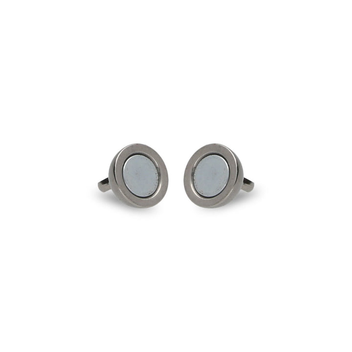 Magnetverschluss rund - 6 mm – Edelstahl - PerlineBeads
