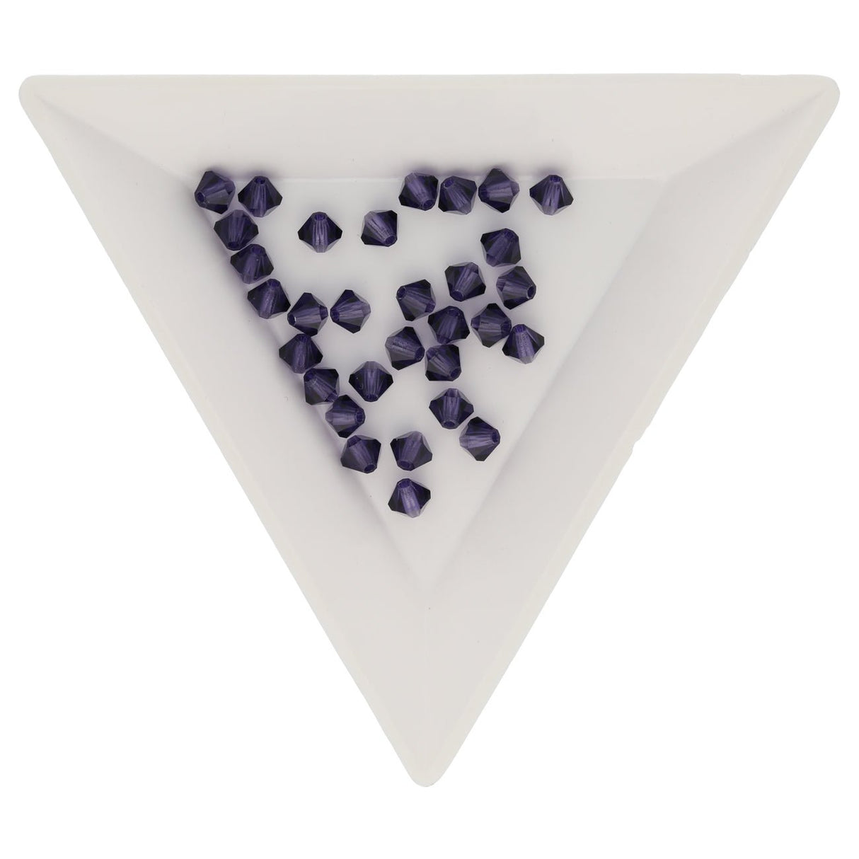 M.C. Doppelkegel 4 mm - Deep Tanzanite - PerlineBeads