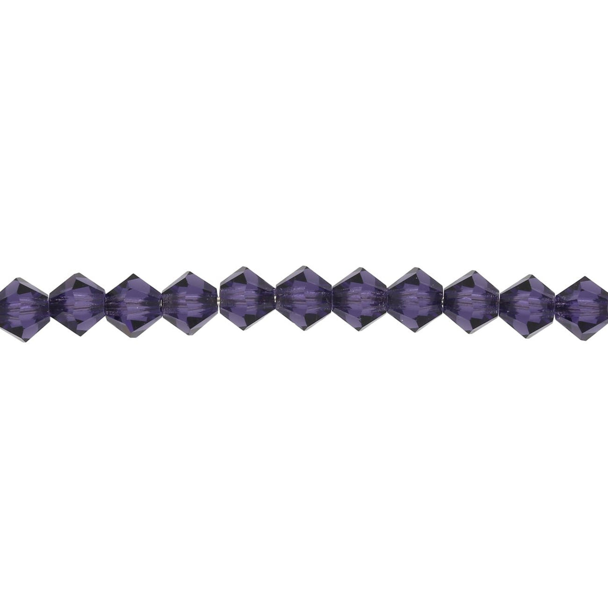 M.C. Doppelkegel 4 mm - Deep Tanzanite - PerlineBeads
