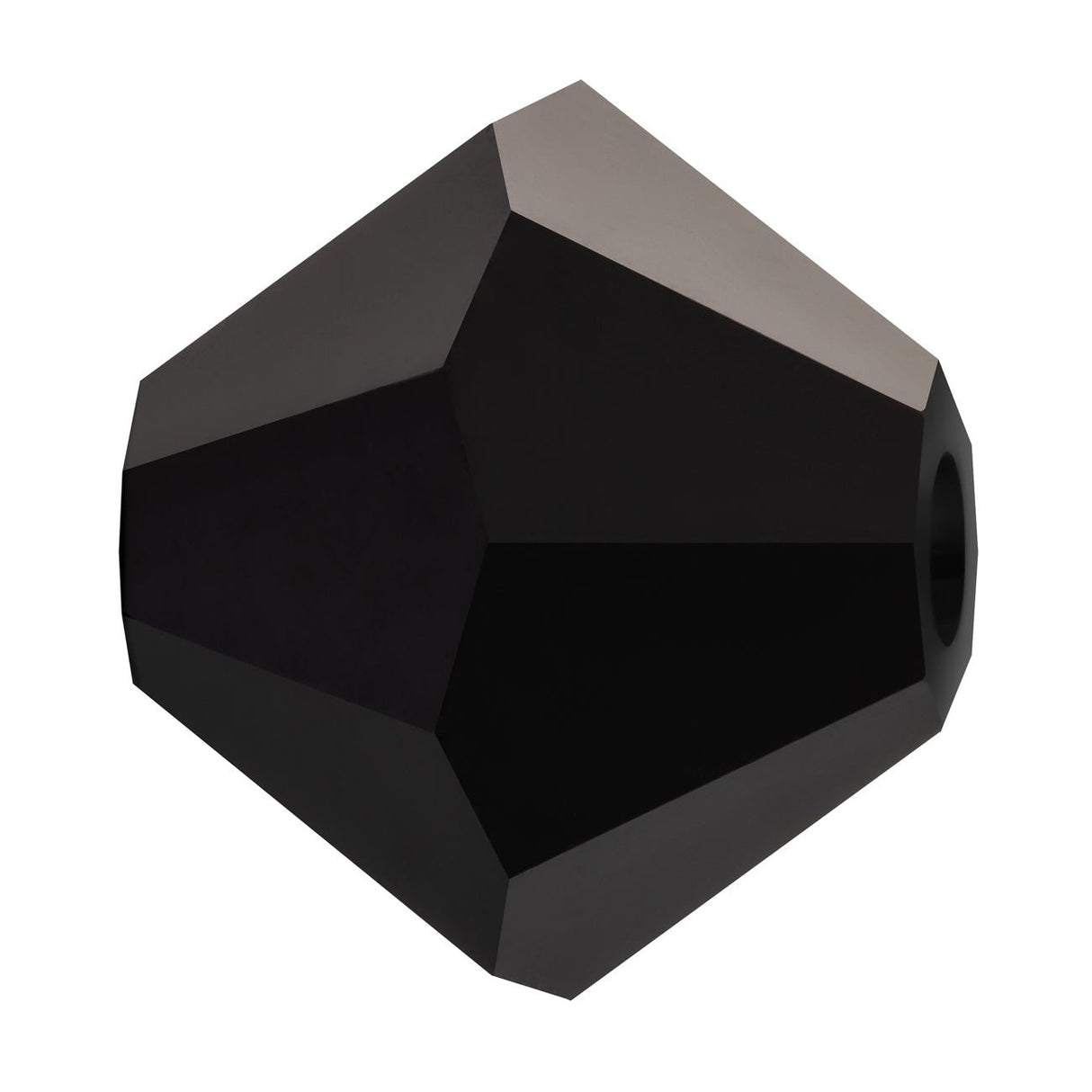 M.C. Doppelkegel 4 mm - Jet - PerlineBeads