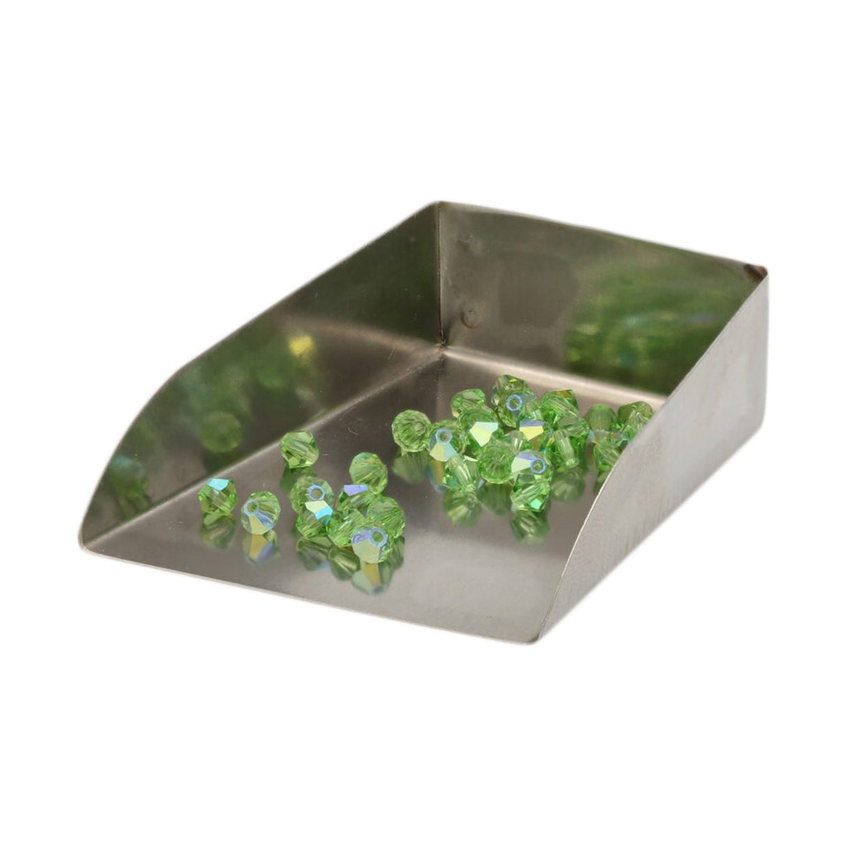 M.C. Doppelkegel 4 mm - Peridot AB - PerlineBeads