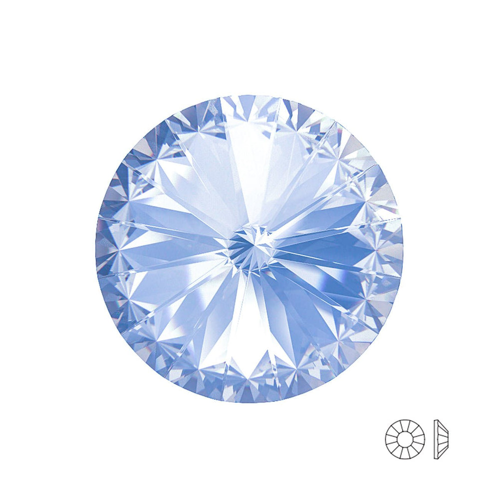MC Flatback Cut Viva (SS34) – Light Sapphire - PerlineBeads