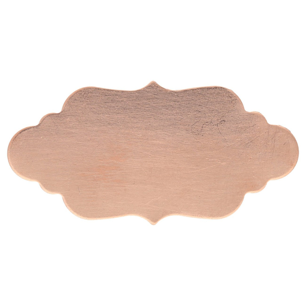 Metal stamping blank: elegante Plakette aus Kupfer, gross - PerlineBeads