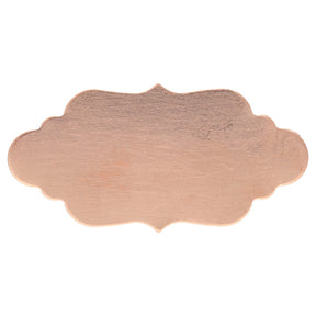 Metal stamping blank: elegante Plakette aus Kupfer, gross - PerlineBeads