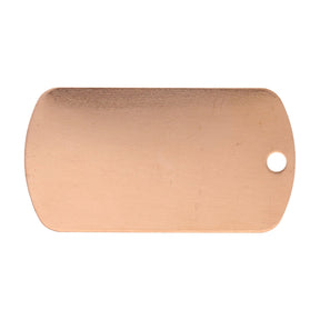 Metal stamping blank: Plakette aus Kupfer, gross - PerlineBeads