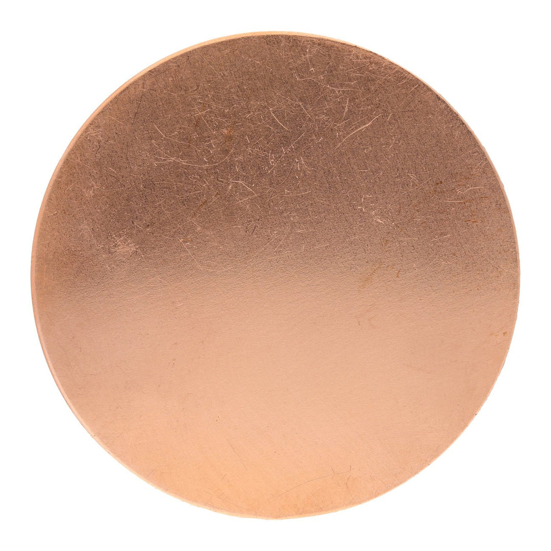 Metal stamping blank: rund aus Kupfer, gross - PerlineBeads