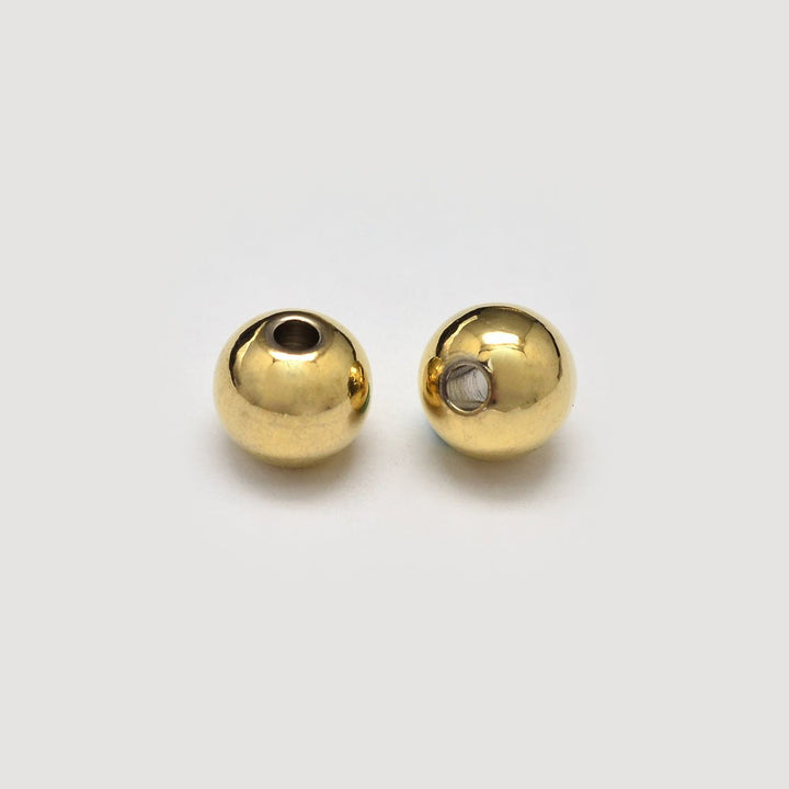 Metallperle rund - 4 mm - Gold - PerlineBeads