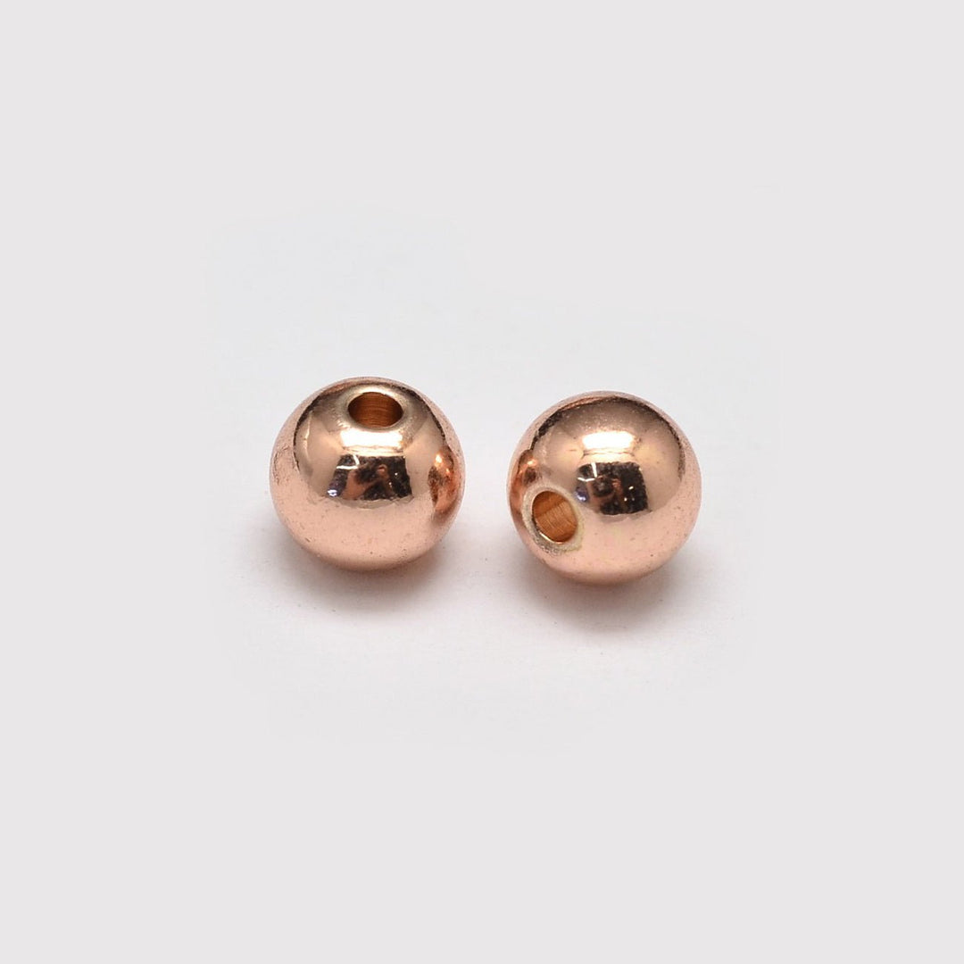 Metallperle rund - 4 mm - Rosé Gold - PerlineBeads