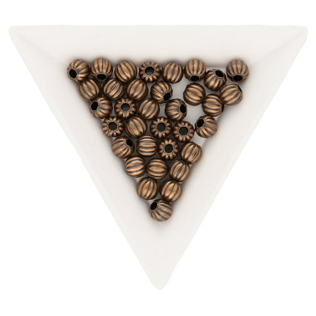 Metallperle / Spacer 6 mm - copper - PerlineBeads