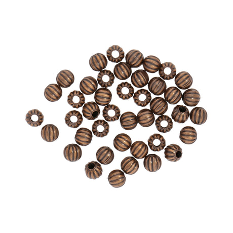 Metallperle / Spacer 6 mm - copper - PerlineBeads