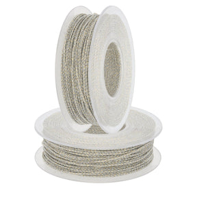 Microthai LUX Schmuckgarn - Fog / Gold - PerlineBeads