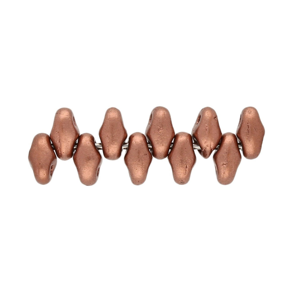 MiniDuo 2x4 mm - Crystal Bronze Copper - PerlineBeads