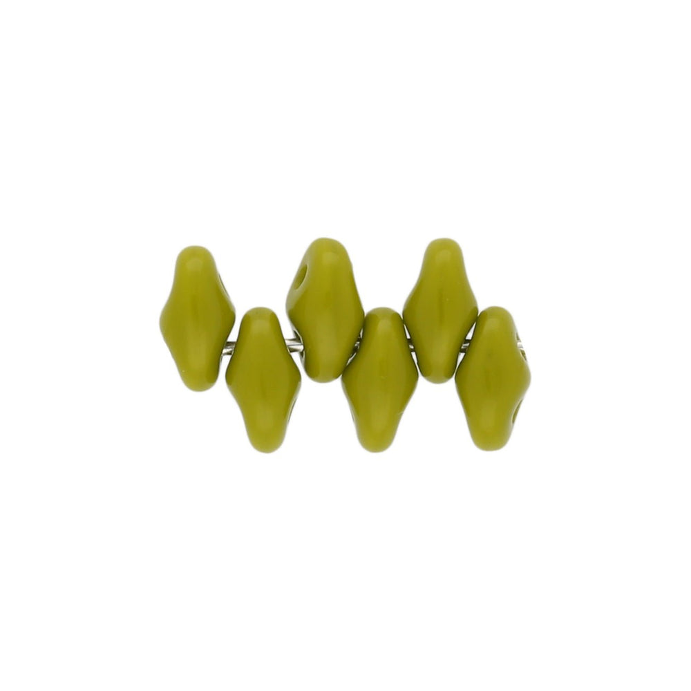 MiniDuo 2x4 mm - Pastel Olivine - PerlineBeads