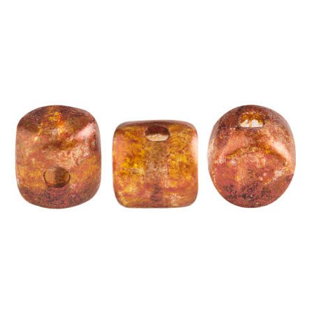 Minos® par Puca® - Crystal Copper Spotted - PerlineBeads