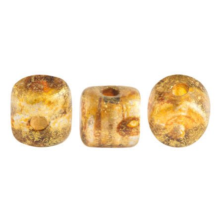 Minos® par Puca® - Crystal Gold Spotted - PerlineBeads
