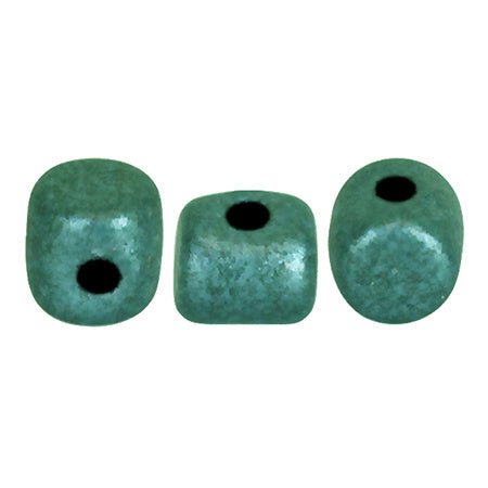 Minos® par Puca® - Metallic Mat Green Turquoise - PerlineBeads