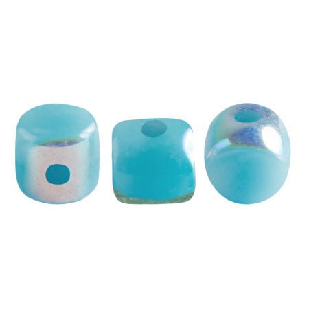 Minos® par Puca® - Opaque Blue Turquoise AB - PerlineBeads