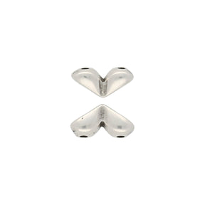 Mitakas-GemDuo Side Bead - Antique Silver Plate - PerlineBeads